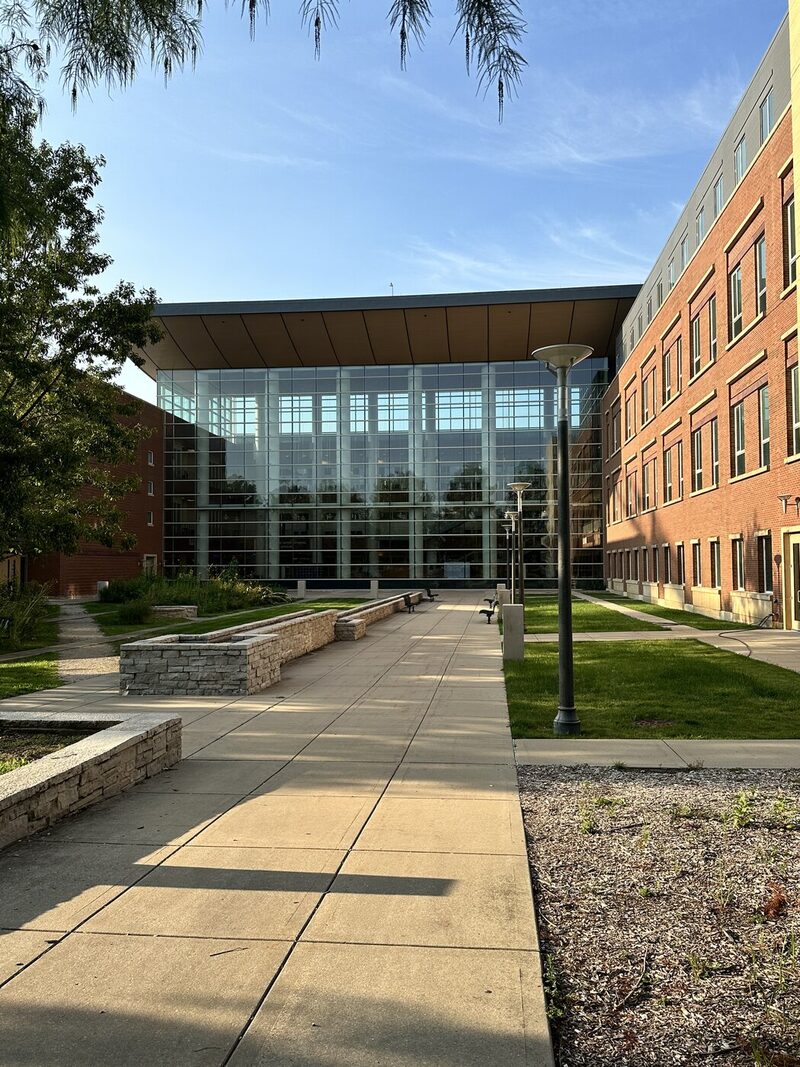 UIUC campus at golden hour